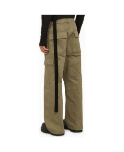 Green Cotton Cargo Trousers -Volk Clothing Sales 6be966b164ae07f407e057031660f84b
