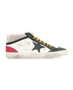 Golden Goose Mid Star Leather Sneakers