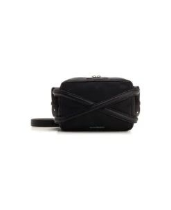 Alexander McQueen Black "harness" Camera Bag