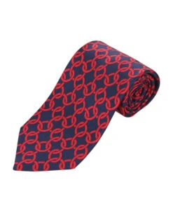 Chain Circle Printed Tie