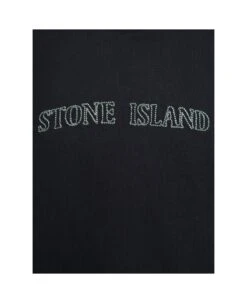 Stone Island Black Hoodie With Contrasting Embroidered Logo In Cotton Man -Volk Clothing Sales 71e860e7149d7c08d54d1211941b0361