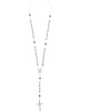 Dolce & Gabbana Rosary Cross Pendant Embellished Necklace