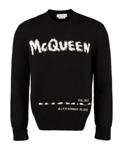 Alexander McQueen Intarsia Crew-neck Sweater