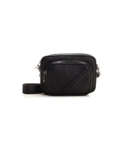 FENDI Black Leather Shoulder Bag