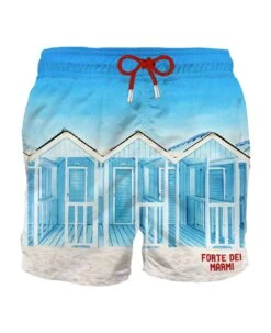 MC2 Saint Barth Man Swim Shorts With Forte Dei Marmi Embroidery