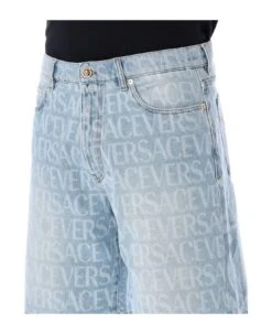 Versace Allover Denim Shorts -Volk Clothing Sales 7956fa546cdcd6d2568cae17e458d9ef