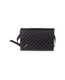 Balenciaga Leather Shoulder Bag With Logo Print