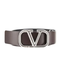 Valentino Garavani Vlogo Signature Belt In Calfskin 40 Mm