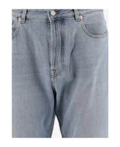 Valentino Denim Pants With Signature Embossed Vlogo -Volk Clothing Sales 7d8b7a753c7d921371baf686dbb8769c