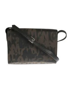 Alexander McQueen Logo All-over Printed Shoulder Bag