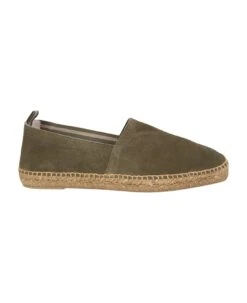 Castañer Light Green Suede Pablo Espadrilles