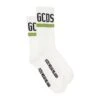 White Socks In Terry Cloth With Logo And Contrasting Details Gcds Man
