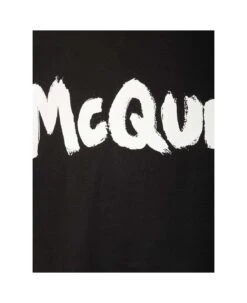 Alexander McQueen Black 'graffiti' T-shirt -Volk Clothing Sales 805dda0da9e9d437fbd590e8a7786625