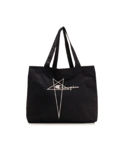 Black Fabric Shopper By Rick Owens X Champion