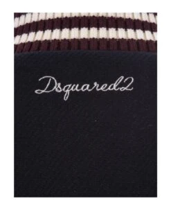 DSQUARED2 College Bomber Jacket In Blue -Volk Clothing Sales 81daa6c055084051fcff4f49533c652d