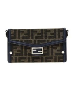 FENDI 'soft Trunk Baguette' Mini Phone Pouch