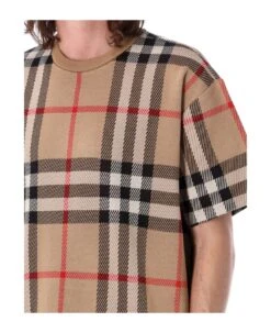 Check Cotton Jacquard T-shirt -Volk Clothing Sales 83735d967b9c4e707ce7eeaaf7d1a8d8