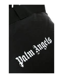 Palm Angels Black Fabric Shopping Bag -Volk Clothing Sales 83ad5a9b288e3f9c129fac538a371bac