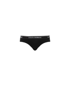 Dolce & Gabbana Bi-pack Slip Medio In Cotone Strech
