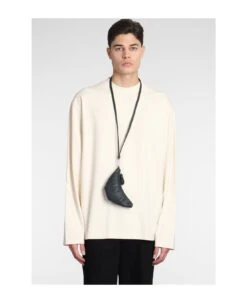 Lemaire Croissant Coin Shoulder Bag In Green Leather -Volk Clothing Sales 84aa035190c4ebf8d100680d522f3420