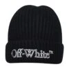 Off-White 'sailor' Black Cashmere Blend Beanie