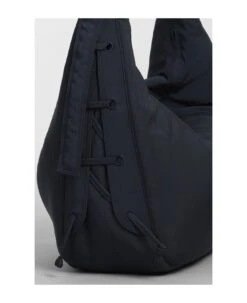 Lemaire Soft Game Bag Shoulder Bag In Blue Nylon -Volk Clothing Sales 86da61f2ff1094f90504f3b9b8a84de6