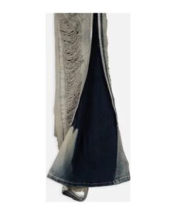 Bolan Banana Light Blue Sanded Destroyed Denim Baggy Pant With Full Lenght Zip - Bolan Banana -Volk Clothing Sales 86fee744d0a2c1a2a515e8def11f4faa