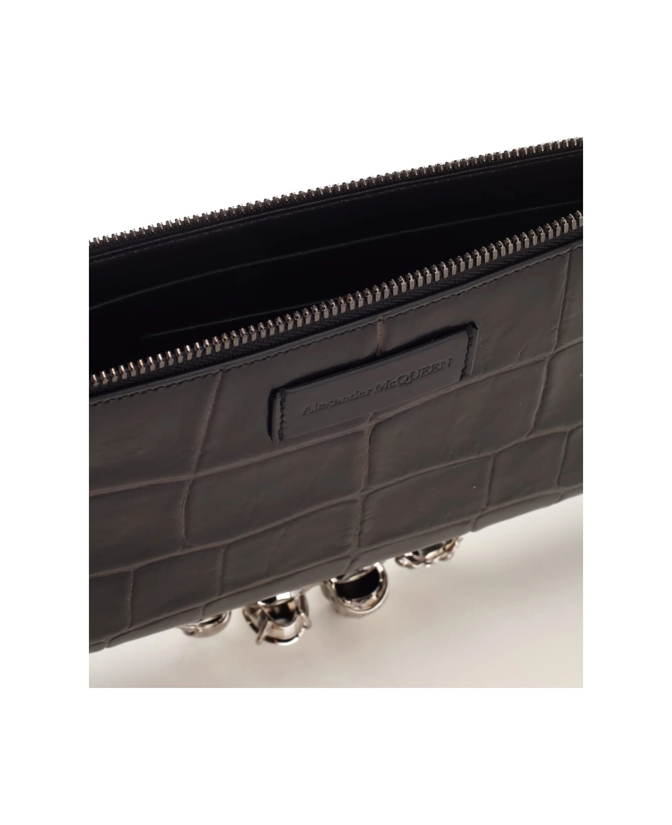 Alexander McQueen Black "four-rings" Pouch 4 Alexander McQueen Black "four-rings" Pouch - Image 4