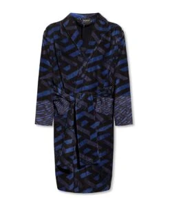 Versace Logo Cotton Bathrobe