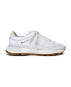 Maison Margiela 50-50 Sneakers In A White Nylon Blend