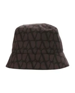 Valentino Garavani Iconographe Toile Bucket Hat In Nylon