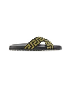 Versace Motif-printed Slip-on Sandals