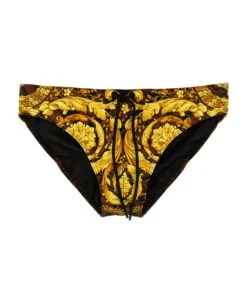 Versace 'baroccodile' Swim Briefs