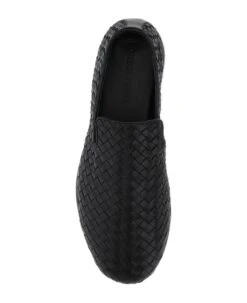 Bottega Veneta Black Nappa Leather Slip Ons -Volk Clothing Sales 91b16c0b434493a00e01505eeaafa13f