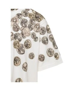 Dolce & Gabbana White Oversized T-shirt With All-over 'monete' Print In Cotton Man 5 Dolce & Gabbana White Oversized T-shirt With All-over 'monete' Print In Cotton Man -Volk Clothing Sales 91b5153d1a9ebab9985ec4105746a686