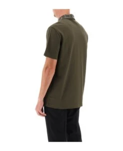 Versace Taylor Fit Polo Shirt With Greca Collar -Volk Clothing Sales 92c5612b623f5f76c71d9b6a28d40acf