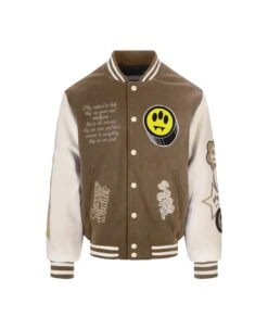 BARROW Burnt Sand College Bomber Jacket