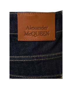 Alexander McQueen 'worker' Blue Jeans With Maxi Pockets In Cotton Denim Man -Volk Clothing Sales 93a86b8128cf66b5c977ef476df252ad