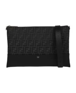 FENDI Small Ff Jacquard Shoulder Bag