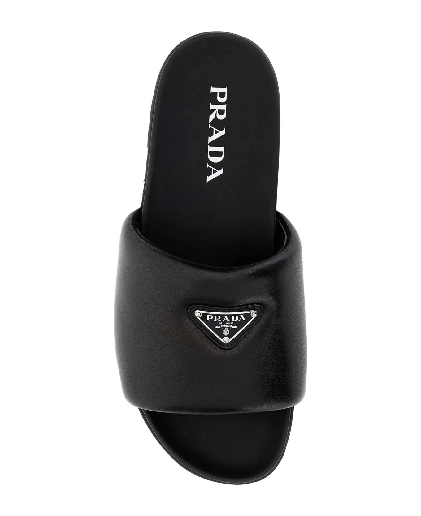 Prada Black Nappa Leather Slippers 4 Prada Black Nappa Leather Slippers - Image 4