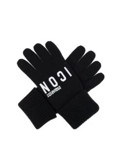 DSQUARED2 Logo Embroidered Gloves