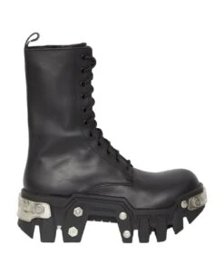 Balenciaga Bulldozer Lace-up Boots