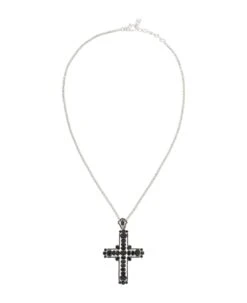 Dolce & Gabbana Crystals Cross Pendant Necklace