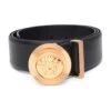 Versace Medusa Black Leather Belt