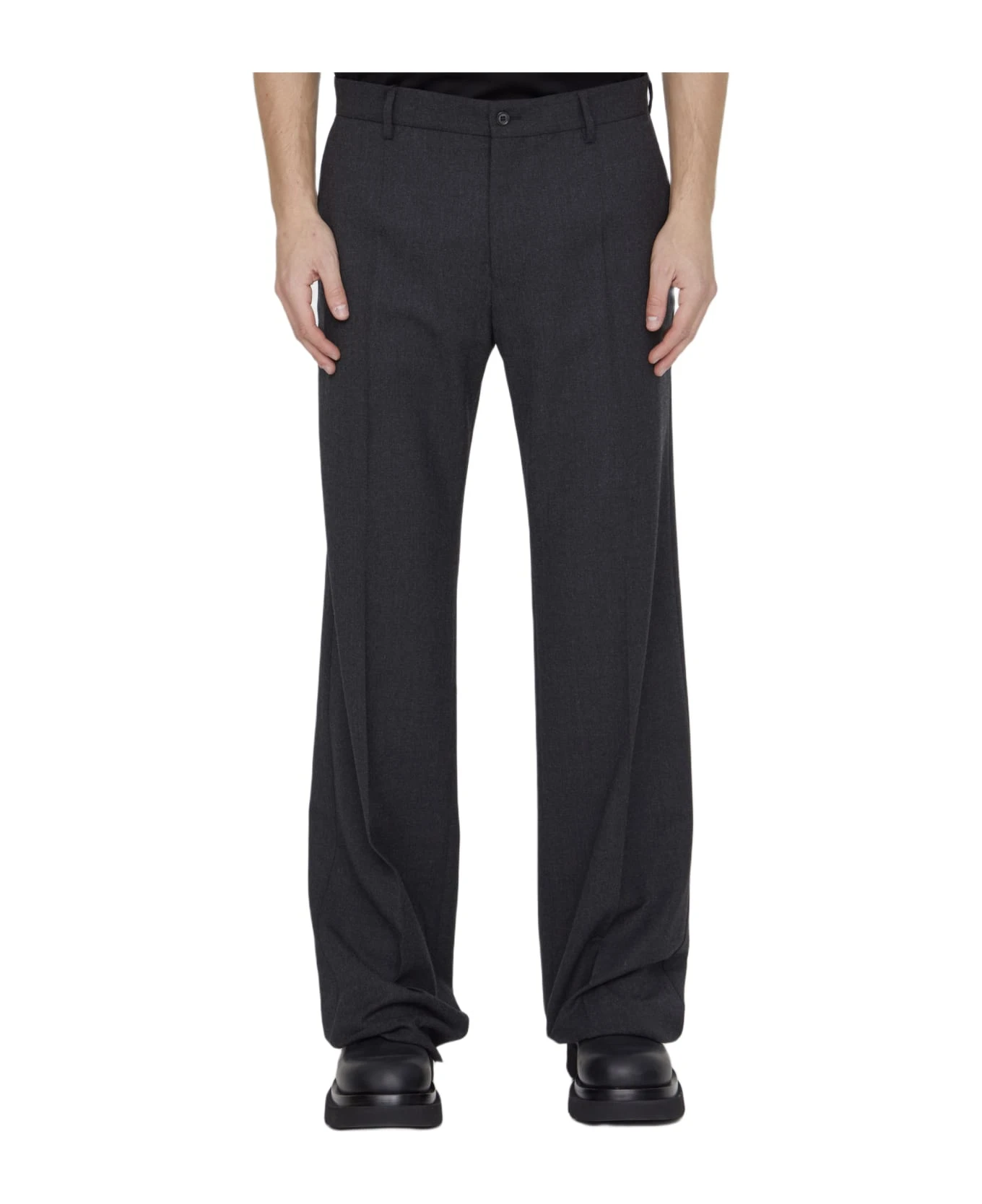 Dolce & Gabbana Stretch Flannel Trousers 1 Dolce & Gabbana Stretch Flannel Trousers