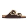 Birkenstock Arizona Suede Shearling Slides