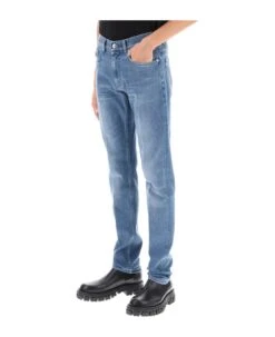 Versace Stretch Denim Slim Fit Jeans -Volk Clothing Sales 9a084cd23c8c370840962e0b4bd30ed9