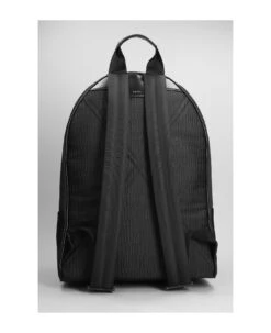 Amiri Jacquard Backpack In Black Cotton -Volk Clothing Sales 9c543ab286e8799820824dae161881d0