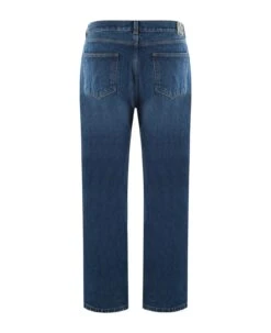 Off-White Blue Cotton Denim Jeans -Volk Clothing Sales 9cb9d28ab02fba8dd33412b3bf93b390
