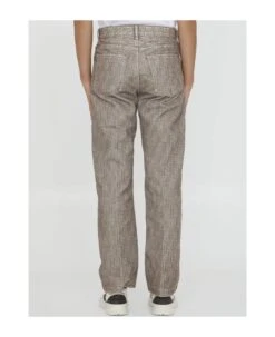 FENDI Beige Denim Trousers -Volk Clothing Sales a2473559ddc97012588c2fa826e50baa